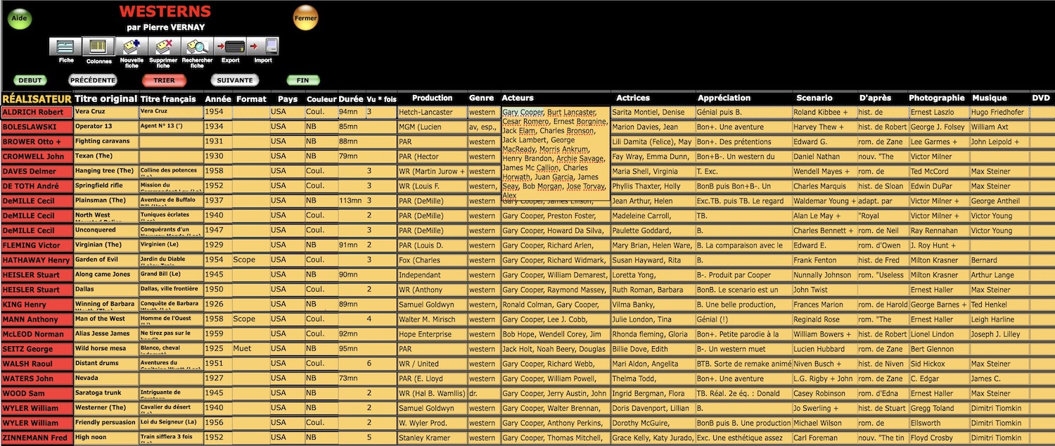 western, base de donnees, gary cooper